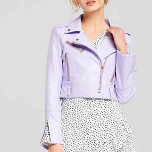 STORETS PURPLE Neon Lavender Moto Jacket